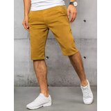 DStreet Spodenki męskie jeansowe musztardowe | Shoptok.si
