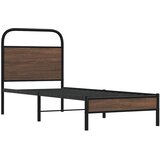  Okvir kreveta bez madraca smeđa boja hrasta 75x190 cm drveni | shoptok.hr