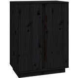 Maison Chic Komoda - Predalnik črna 60x35x80 cm trdna borovina, (21715646) Cene