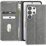 AVIZAR Chesterfield preklopna torbica za Galaxy S26 Ultra s stojalom, Siva, (5000274872) | Shoptok.si