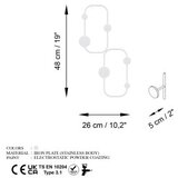 WALLXPERT metalna zidna kuka bela boja ladybug b | ePonuda.com