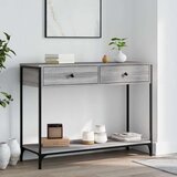  Konzolni stol siva boja hrasta 100x34 5x75 cm konstruirano drvo Cijene
