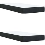  Podesivi krevet s madracem Crna 200 x 200 cm Baršun - Crna 200 x 200 cm Dizajn s rombovima | shoptok.hr