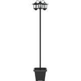  Lampion sa 3 glave s posadnikom Crna 32 x 32 x 188 cm | Eponuda.ba