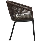  3-dijelni bistro set od PE ratana s jastucima smeđi | shoptok.hr