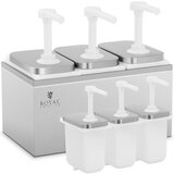 Royal Catering Trojni dozirnik za omake s črpalko iz nerjavečega jekla, 3 x 2 l, (21389585) | Shoptok.si