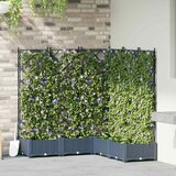  Vrtna saksija 5 pcs Sivi 120 x 120 x 125,5 cm Plastika | shoptok.hr
