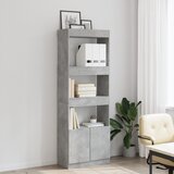  Visoka komoda siva boja betona 63x33x180 cm konstruirano drvo | shoptok.hr