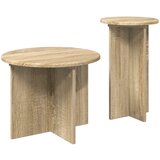  Set pomoćnih stolića 2 pcs Hrast sonoma Konstruirano drvo | shoptok.hr