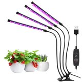 Ct led svetilka za rast rastlin - grow lamp z 4 glavami rdeča + modra s kontrolerjem Cene