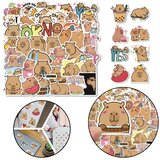  Set of Capybara Paper Stickers Various Patterns 50pcs. | shoptok.hr