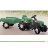 Dolu traktor na pedale sa prikolicom zeleni ( 082466 )