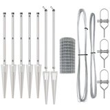 Euro Ograda s 7 Čavlima 0.6x10 m Galvanizirani Čelik | shoptok.hr