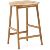 Kave Home Barski stol iz masivnega hrasta v naravni barvi (višina sedeža 65 cm) Enit – | Shoptok.si