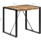  Blagovaonski stol 80 x 80 x 75 cm od grubog drva manga | shoptok.hr