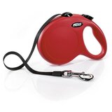 Flexi povodec Classic L, trak - 5 m (različne barve) rdeča Cene