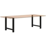 vidaXL noge kavne mizice črna 2 kosa 80x(72-73) cm jeklo | Shoptok.si