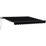 Ručna Retraktilna tenda Črna 350 x 250 cm Poliester in jeklo | Shoptok.si