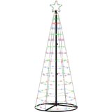 vidaXL LED božično drevesce med 390 LED večbarvno 250 cm elezo | Shoptok.si