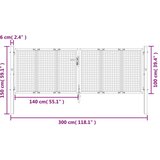 vidaXL vrtna vrata antracit 300 x 150 cm čelična | shoptok.hr