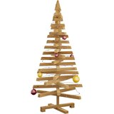  Božićna drvca s stalakom Smeđa 120 cm Masivna borovina | shoptok.hr