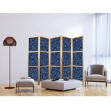  Japanski paravan - Dense Vegetation - Botanical Patterns in Illustrative Style Blue 225x172 | shoptok.hr