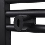  Crni kupaonski radijator za centralno grijanje ravni 480 x 480 mm | shoptok.hr