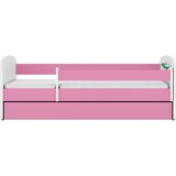 MID.YOU Dječji krevet Dreamy mali dinosaurus 160x80 sa madracem s ladicom Rozičasta | shoptok.hr