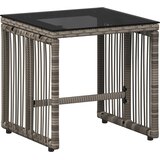  Set vanjskog namještaja 7 pcs Siva i tamnoplava poliratan | shoptok.hr