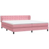 Box Spring krevet s madracima ružičasti 180x210 cm baršun | shoptok.hr