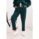 Kesi Włoski Women's butter set with fringes on the sleeves teal | shoptok.hr