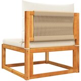  Vrtna sofa bez naslona za ruke s jastucima, drvo akacije i uže | Eponuda.com