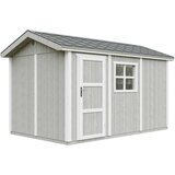 Timbela Vrtna hišica vrhunske kakovosti 8,68 m² - V252x250x412 cm - s tlemi in bitumenskimi ploščicami - M914-TUNDRA GREY, (5000117257) | Shoptok.si