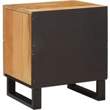  Nočna omarica 2 pcs Naravna 40 x 33,5 x 46 cm Masiven les manga, (5000107140) | Shoptok.si