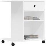  Stalak za pisač s kotačima bijeli 60 x 40 x 68,5 cm | shoptok.hr