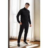 Dewberry 51357 Plus Size Mens Tracksuit Set-BLACK | Shoptok.si