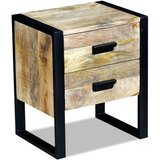 vidaXL Stranska Mizica z 2 Predaloma Masiven Les Akacije 43x33x51 cm Cene