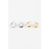 Defacto women's 2-Piece Hoop Earrings Cene