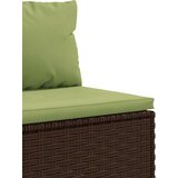  5-dijelni set vrtnih sofa s jastucima poliratan smeđi | shoptok.hr