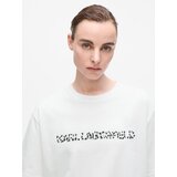 Karl Lagerfeld Majica črna / bela | Shoptok.si
