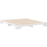 vidaXL Posteljni okvir Bela 180 x 220 cm Trdna borovina | Shoptok.si