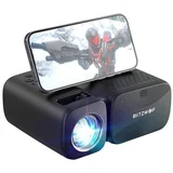 BlitzWolf led projektor/projektor BW-V3 mini, wi-fi + bluetooth (črn)