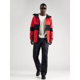 Quiksilver Funkcionalna jakna 'HIGH IN TH HOOD' siva / rdeča / črna / bela | Shoptok.si