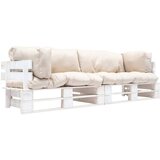  2-dijelni vrtni set sofa od paleta s jastucima boje pijeska | shoptok.hr
