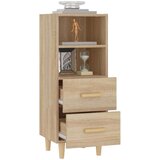  Komoda boja hrasta sonome 34 5x34x90 cm od konstruiranog drva | shoptok.hr