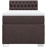  Krevet s oprugama i madracem tamnosmeđi 100 x 200 cm od tkanine | shoptok.hr