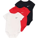 Nike Sportswear Dječji bodi crvena / crna / prljavo bijela