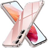 Silikonski ovitek z ojačanimi robovi za Samsung Galaxy S22 - Prozorna | Shoptok.si