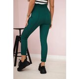 Kesi Creased trousers dark green | shoptok.hr