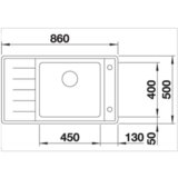 Blanco sudoper ANDANO XL 6 S-IF Compact InFino INOX 18/10, BAZEN DESNO, pribor 18/10, s dalj. upr. | shoptok.hr